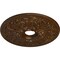 Ekena Millwork Ashley Ceiling Medallion (Fits Canopies up to 4 3/4"), 23 7/8"OD x 4"ID x 2 1/8"P, Root Beer Crackle CM23ASRBC - alternate 3